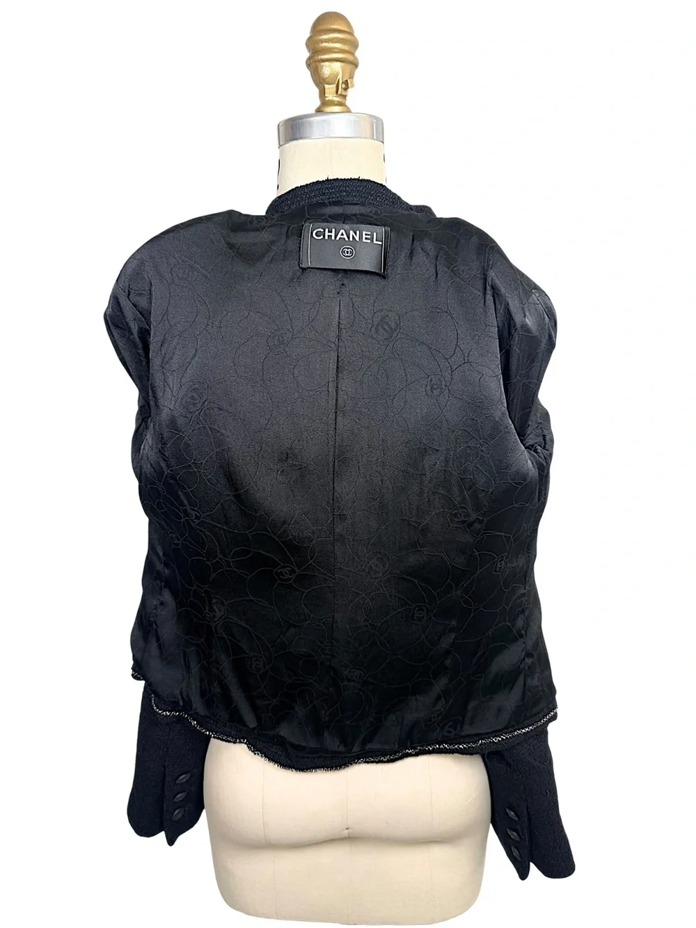 Chanel Runway Spring 2005 Bouclé Tuxedo Jacket FR 36